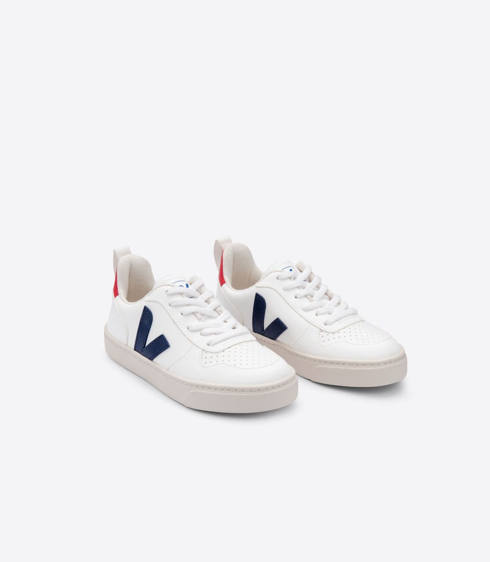 Veja Sneakers Kids - V-10 Cwl - White - 0219XJBNT